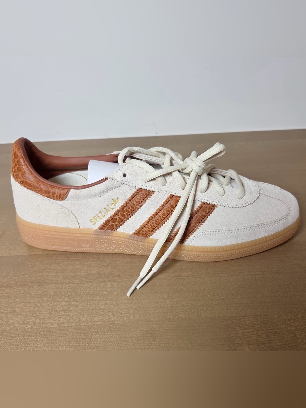 NEW adidas Handball Spezial W in Off-White w/ Gum Sole women’s size 10.5 men’s 9